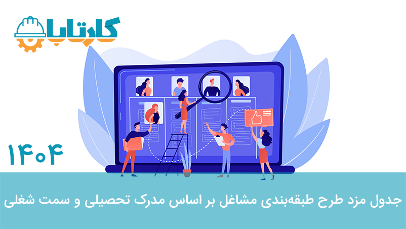 جدول مزد طرح طبقه بندی مشاغل 1404 بر اساس مدرک تحصیلی و سمت شغلی