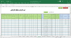 ثبت کارکرد ماهانه کارکنان در نرم افزار حقوق و دستمزد کارمزد کارتابان